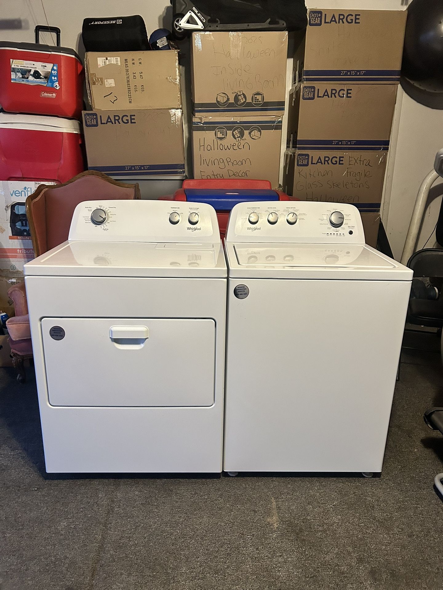 Washer and Dryer 