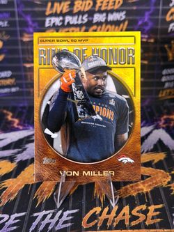 2026 Topps Flagship Von Miller Ring of Honor #ROH-4 Super Bowl 50 MVP Broncos