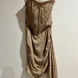 BooHoo Nude Lace Dress NWT