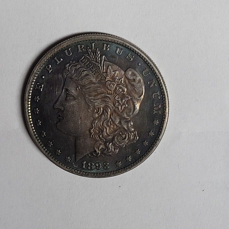 1893 cc Morgan Silver Dollar 