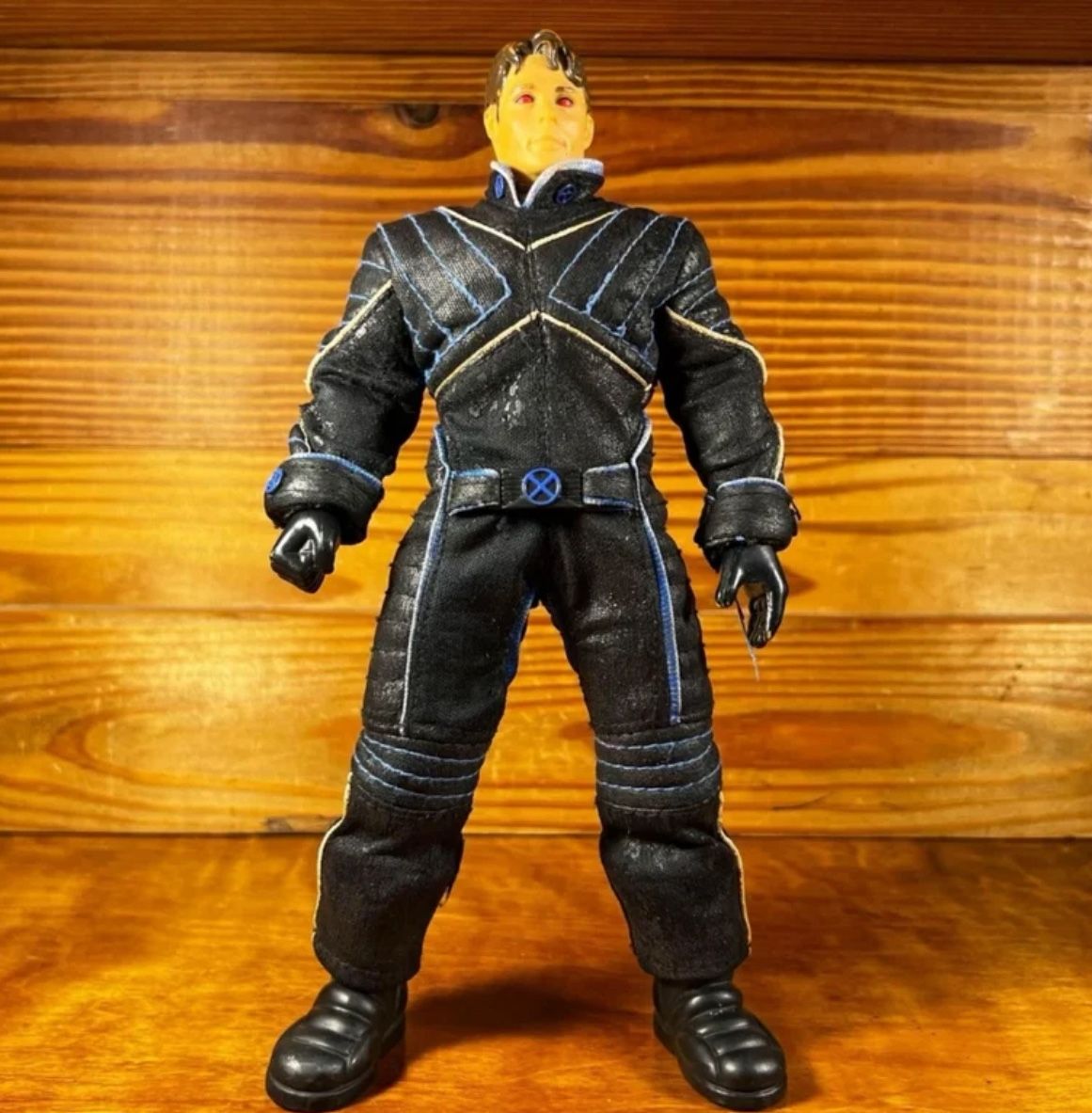 X-MEN THE MOVIE 10" POSEABLE FIGURE JAMES MARSDEN AS CYCLOPS TOY BIZ 2000