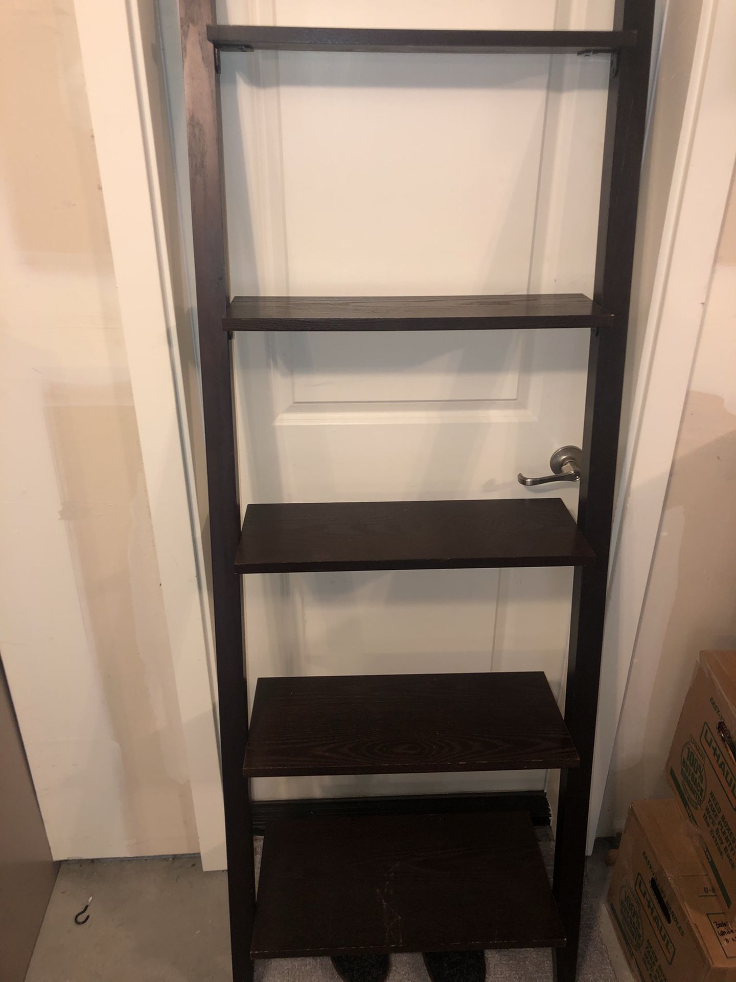 Brown Book Shelf/ Picture Ladder Shelf