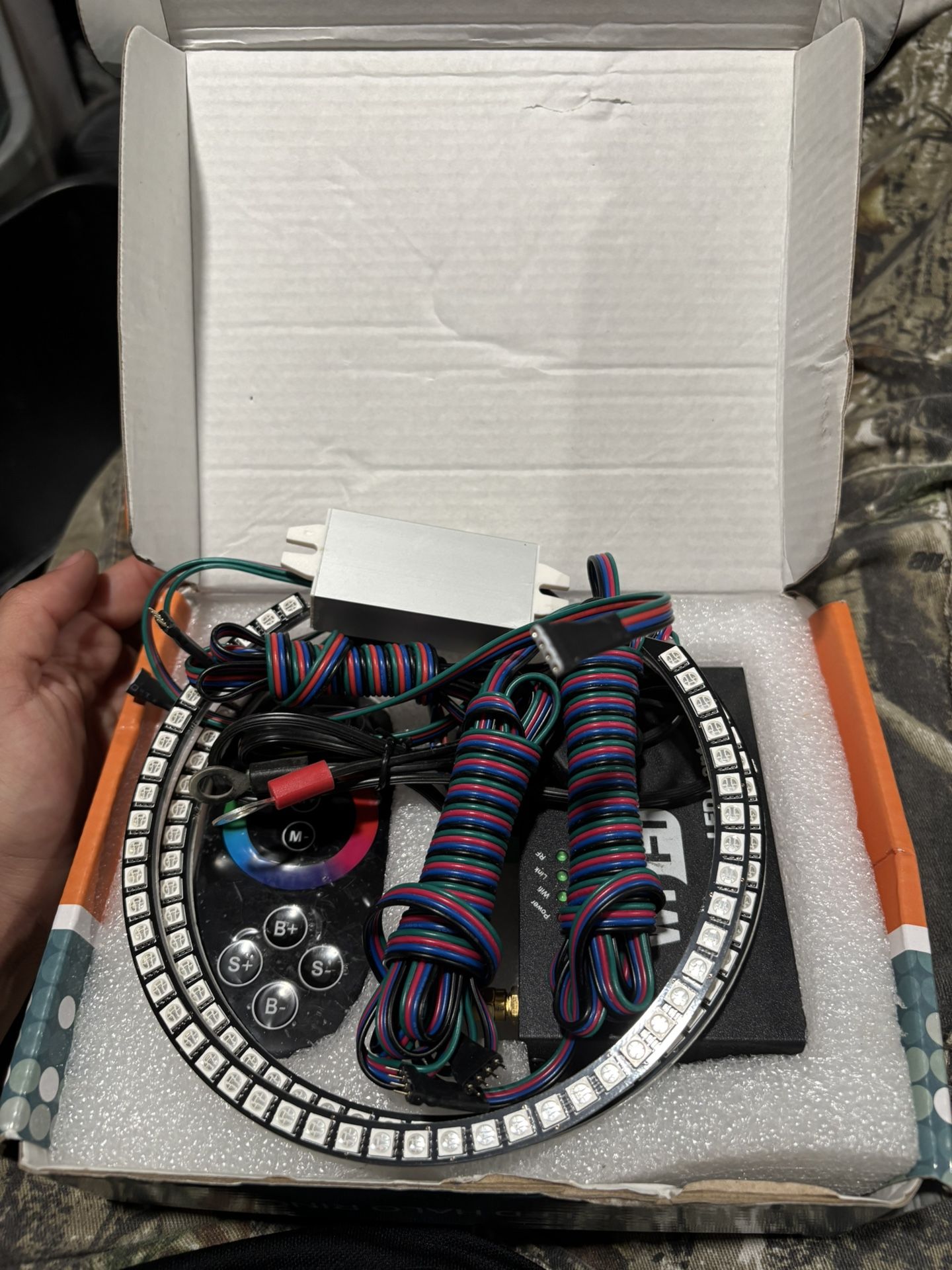 RGB Multi Color WIFI Headlight Halo kit for Ford Mustang 87-93