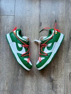 Nike Dunk Low Off White Pine Green Mens Size 9.5