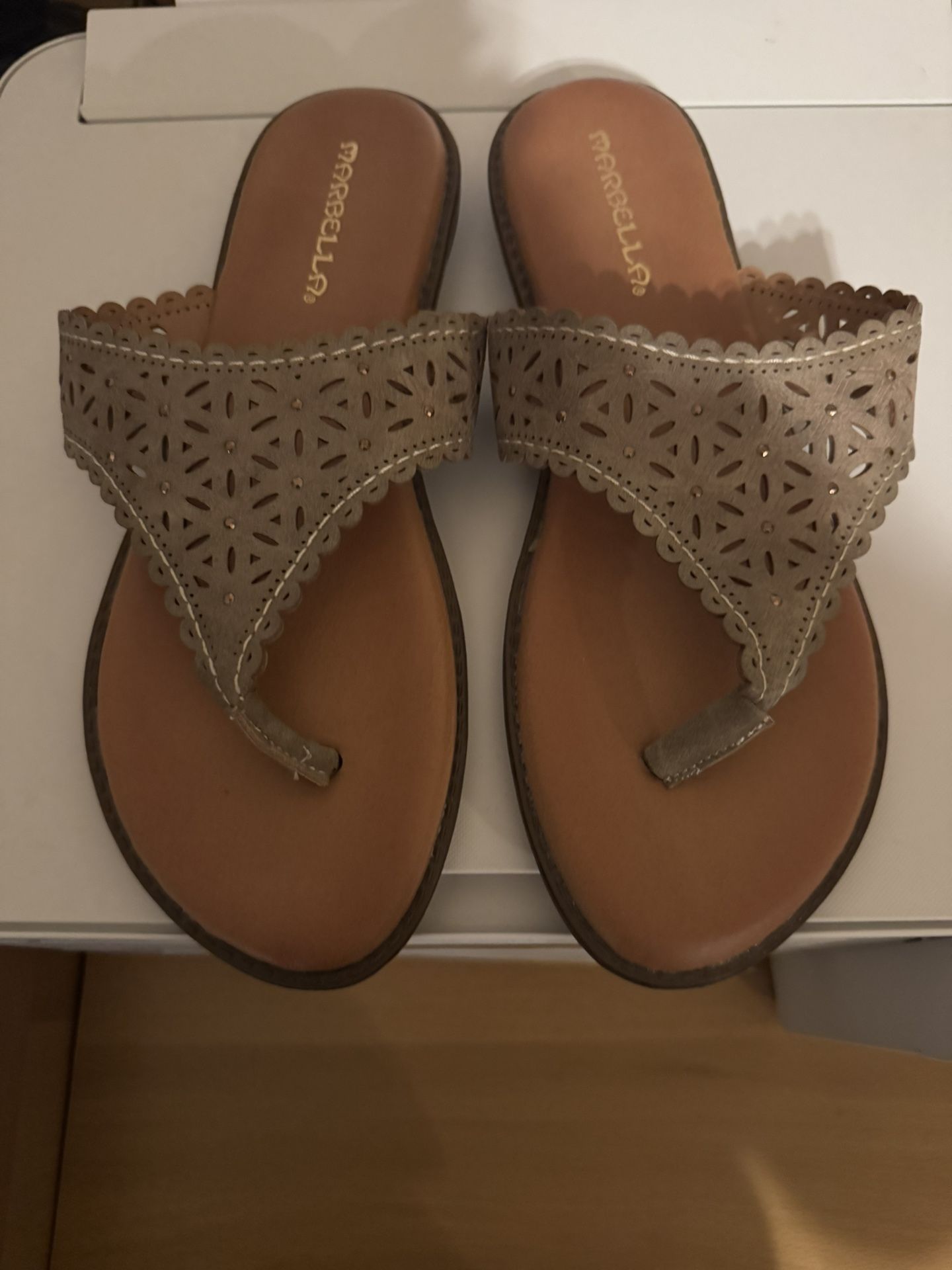 Sandals Light Brown Color.