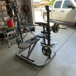 Weight Bench And Weights