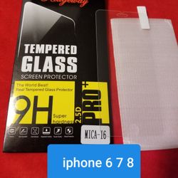 Tempered Glass For IPhone  6 7 8 