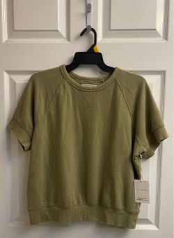 Brand new Ladies green & navy blue with flowers raglan sweatshirts sizes XS-M-L & XXL $6.00 each