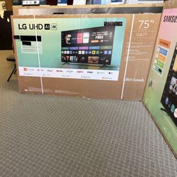 75 Tv Free Delivery $55 Time On Financing Six Month Warranty 75 Lg 4K Smart Hdtv