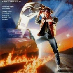 Back To The Future One Sheet Credits 24" × 36" Wall Poster