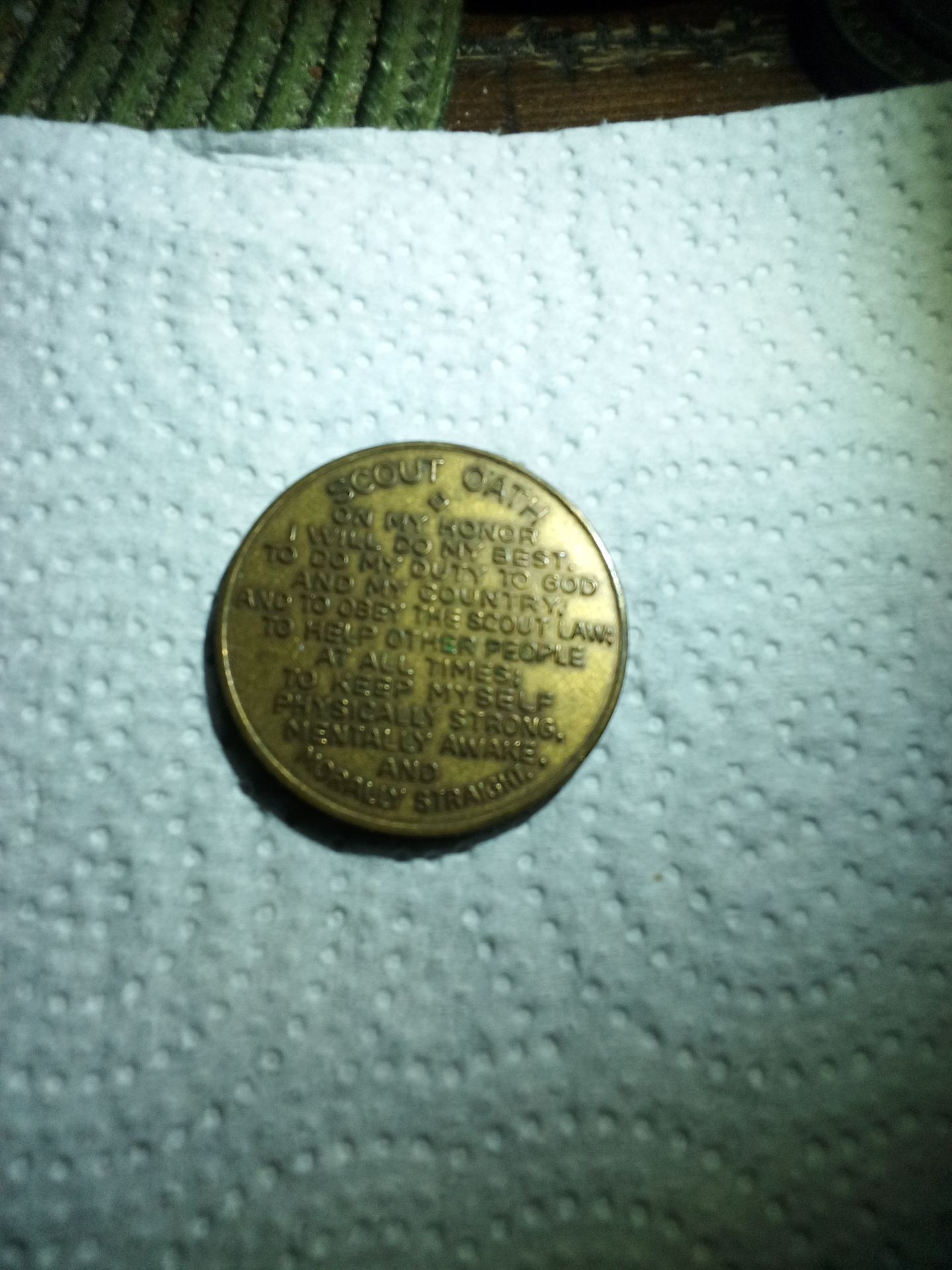 Boy Scout Antique Oath Coin