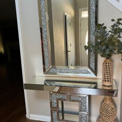 Mirror And Console Table
