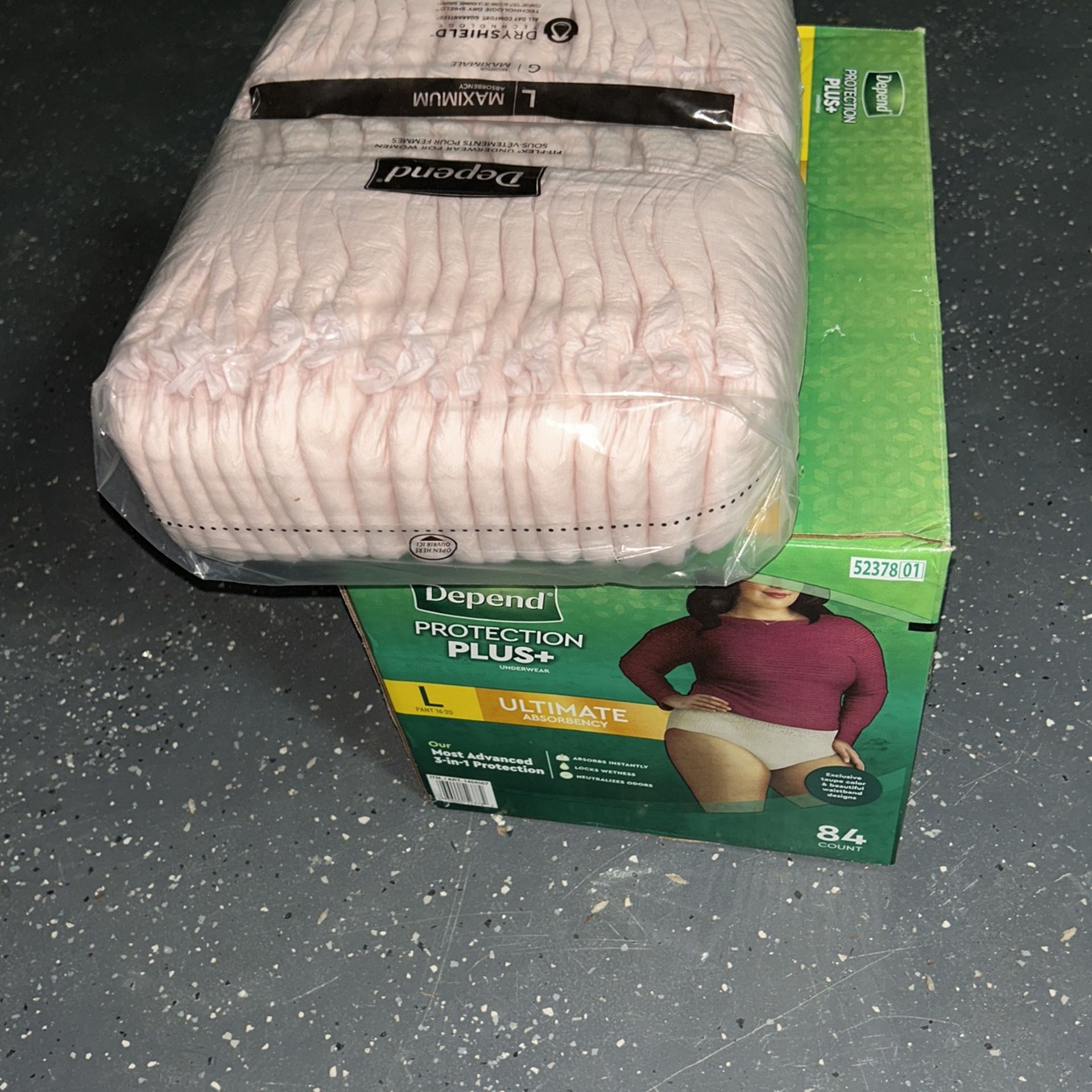 120 Woman’s Depends Unopened