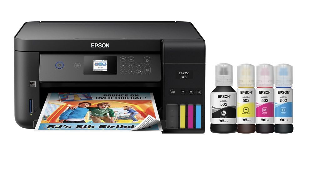 Epson® Expression® ET-2750 EcoTank® Wireless Inkjet All-In-One Color Printer