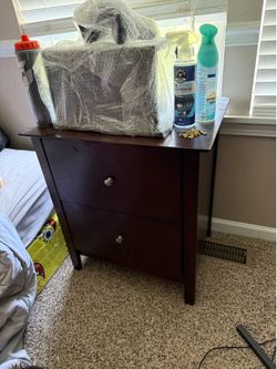 Brown nightstand