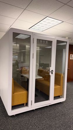 2 Person Meeting Pod for Private Calls & Office Discussions
