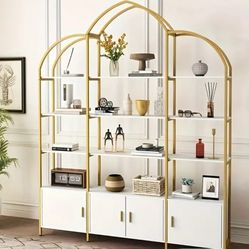 New Gorgeous Gold and White Shelves