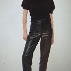High-Waisted Faux Leather Pixie Straight Pants For Women! Size 4Reg. Brand New!