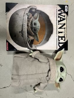 Star Wars Baby Yoda “The Child” Canvas Art And Doll