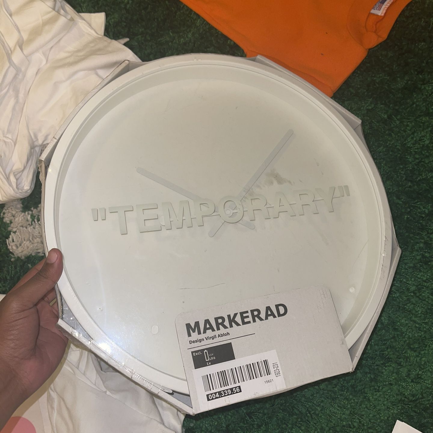IKEA X Virgil Abloh (OFF WHITE) MARKERAD Clock TEMPORARY Brand New for  Sale in San Jose, CA - OfferUp