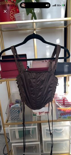Silky Brown Corset
