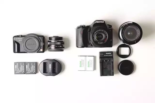 Panasonic GF3, Olympus 17mm Pentax *istD, Pentax 21mm