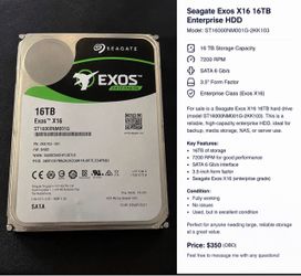 Seagate Exos X16 16TB Enterprise Hard D