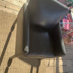 Leather Rolling Chair