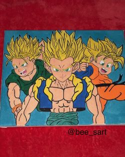 Dragon Ball Z Acrylic Painting