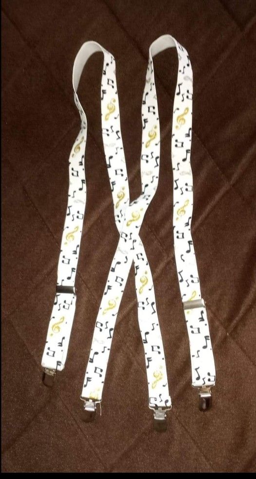 suspenders teen size? musical notes pattern Halloween $2 