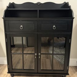 Small Black Hutch (44H x 35W x 15D) - $75