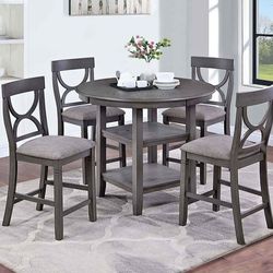BRAND NEW 5PCS COUNTER HEIGHT DINNING TABLE SET $349