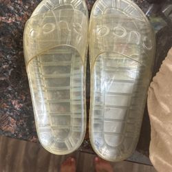 Gucci Clear Slides 