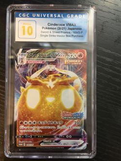 2021 Pokemon JP Cinderace VMAX 169/S-P CGC 10 Pristine