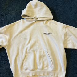 Essentials Hoodie Cream-Size M