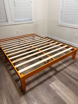 Wood Platform Full Bed Frame