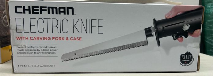 Electric Knife with Carving Fork and Case
