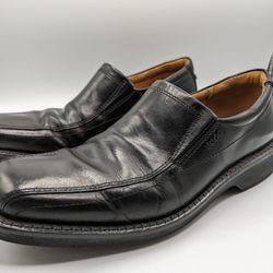 Ecco Helsinki Bike Toe Dress Shoe Black Mens Size US 9