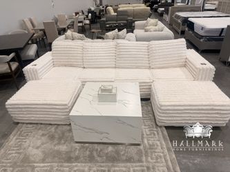 (SALE) 6-Piece Modular Fluffy Sectional Couches