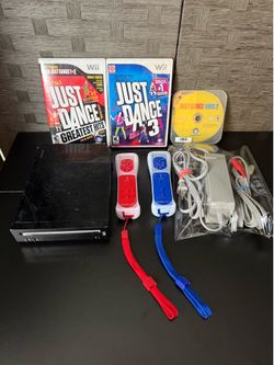 Nintendo Wii Bundle | Just Dance 3 + Greatest Hits + Kids 2 | 2 Motion Controllers