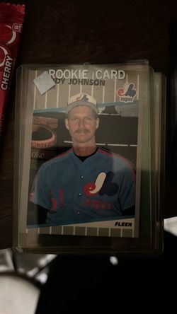 Randy Johnson Fleer Rookie Card Montreal Expos