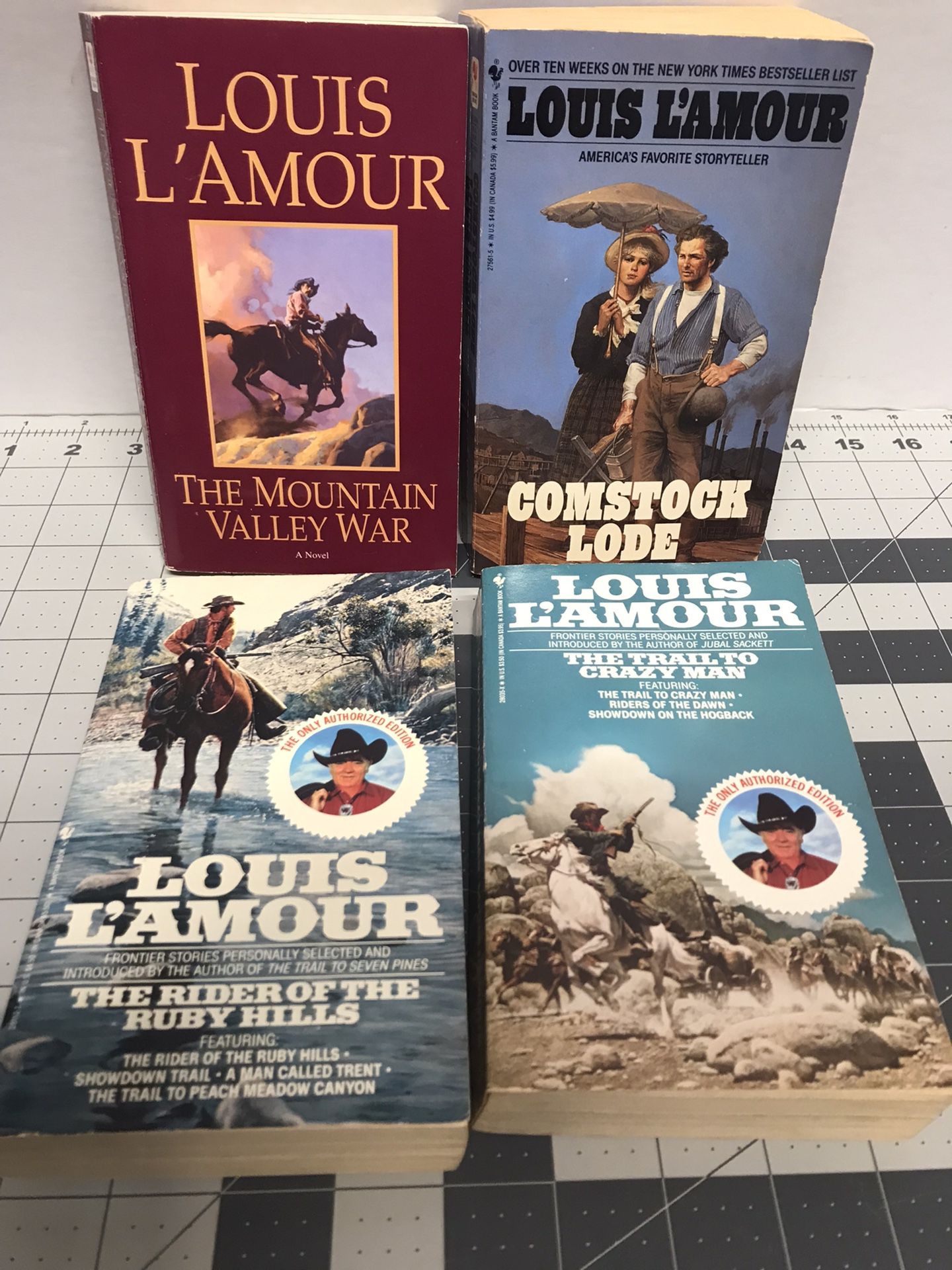 Louis Lamour Paperback Vintage Books, Lot Of 4