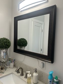 40” x 30” Large Decorative Framed Wall Mirror