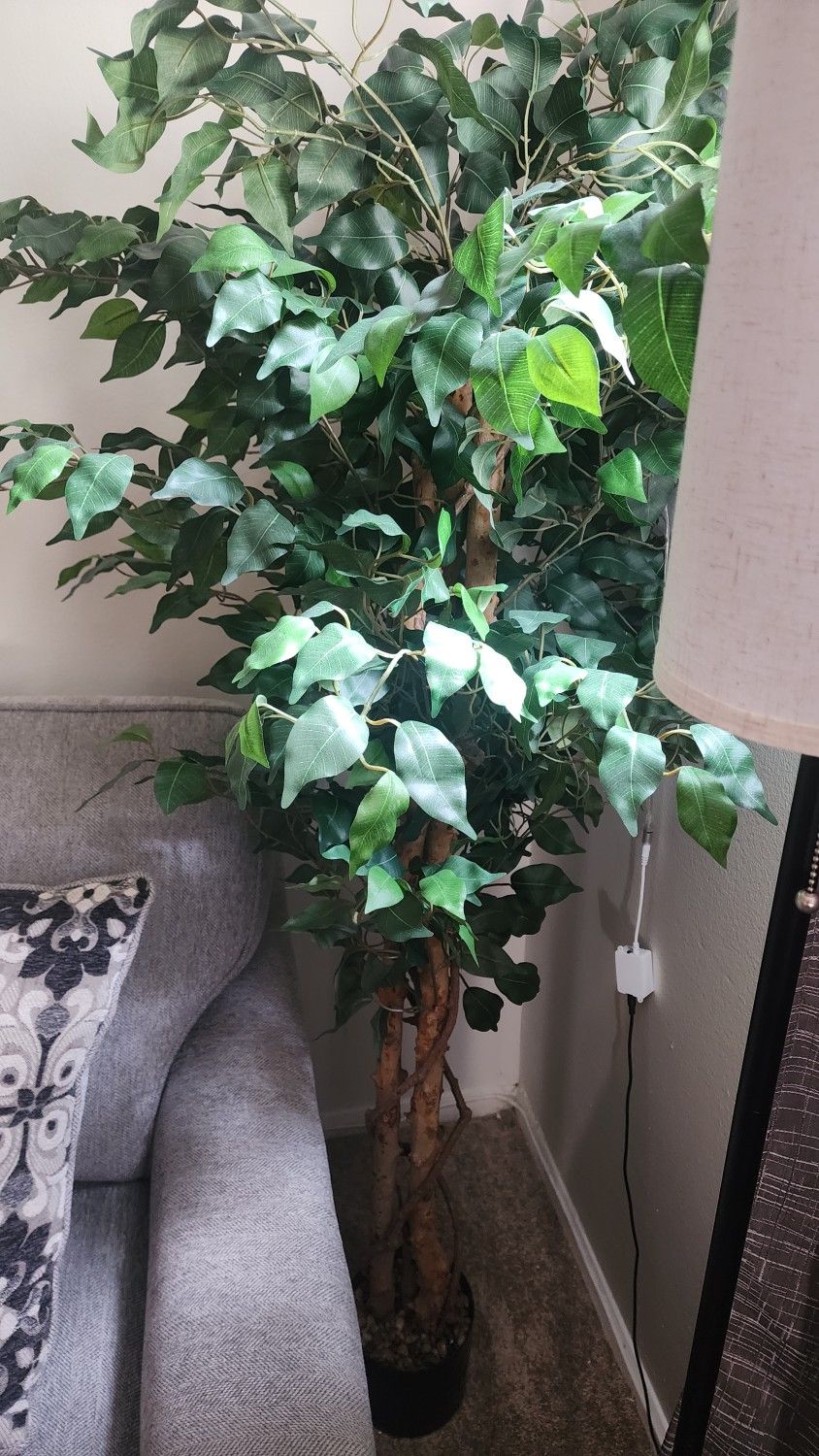 Synthetic, Decorative Plant Bundle and Vase