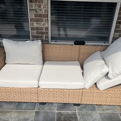 Unused, Open Box Wicker Sofa