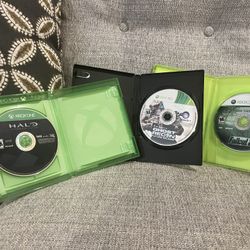 Xbox games for sale.
