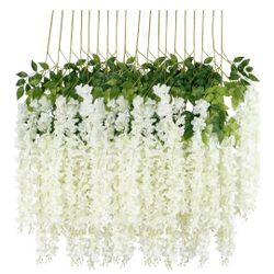 24Pcs Artificial Wisteria Flowers 