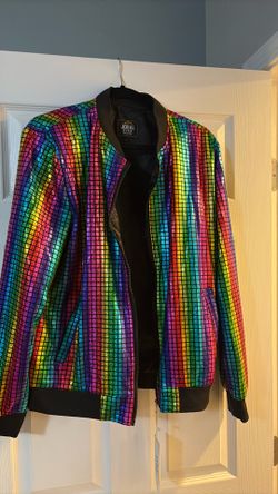 Rainbow colored jacket