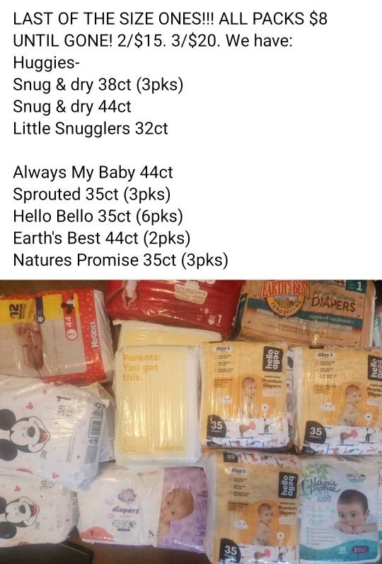 Size 1 Diapers
