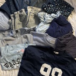 Woman’s Blue Clothing 